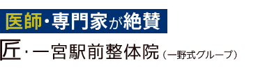 「匠・一宮駅前整体院」ロゴ